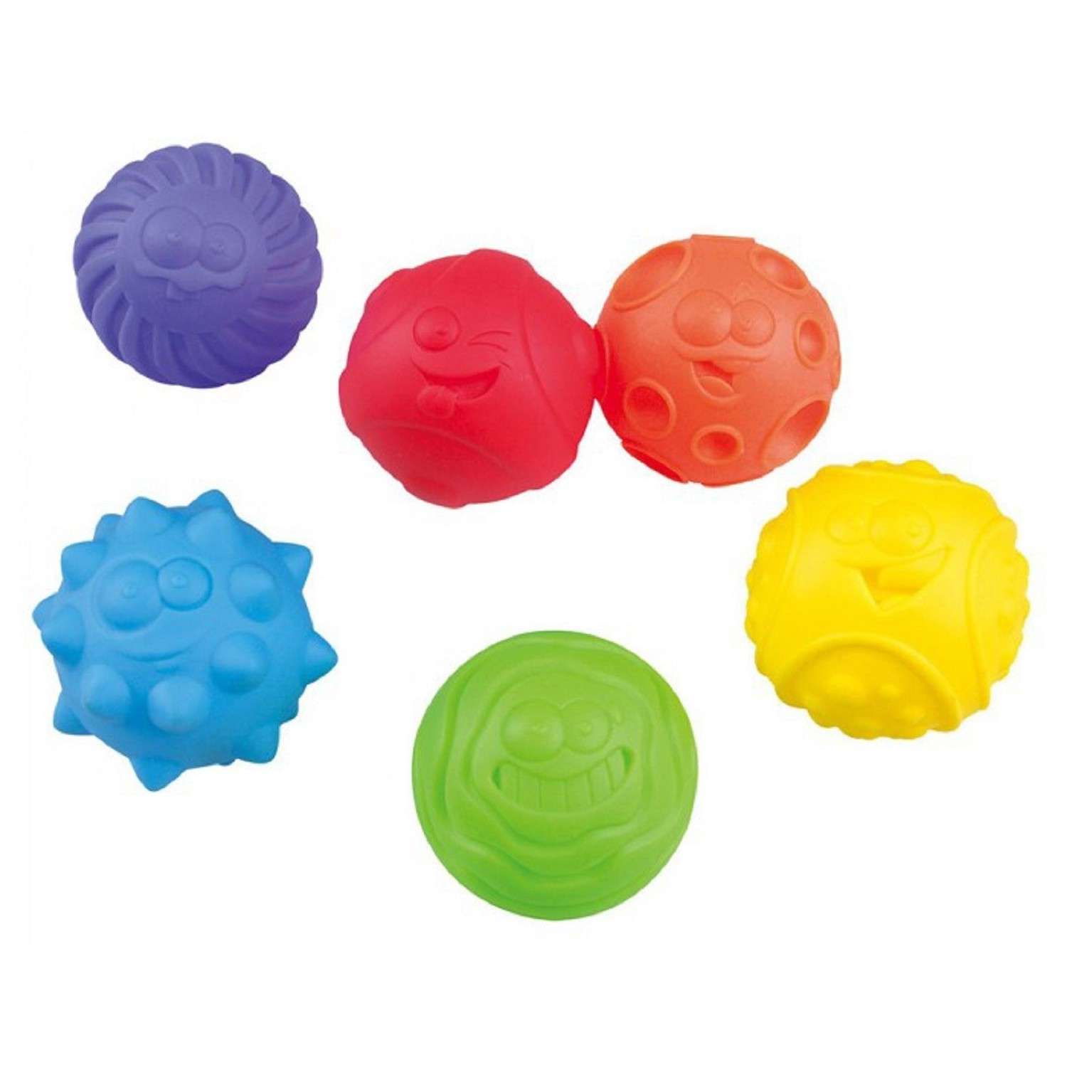 Игровой набор Playgo Текстурированные шары Радуга - фото 1