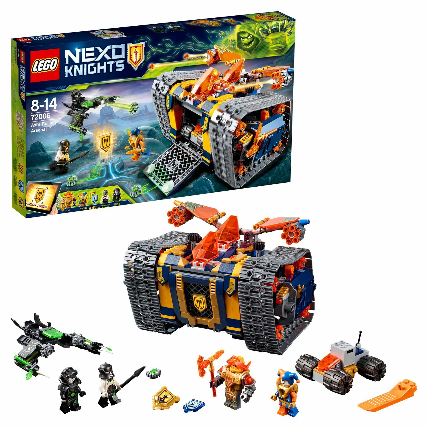 Конструктор LEGO Мобильный арсенал Акселя Nexo Knights (72006) купить по  цене 4499 ₽ в интернет-магазине Детский мир