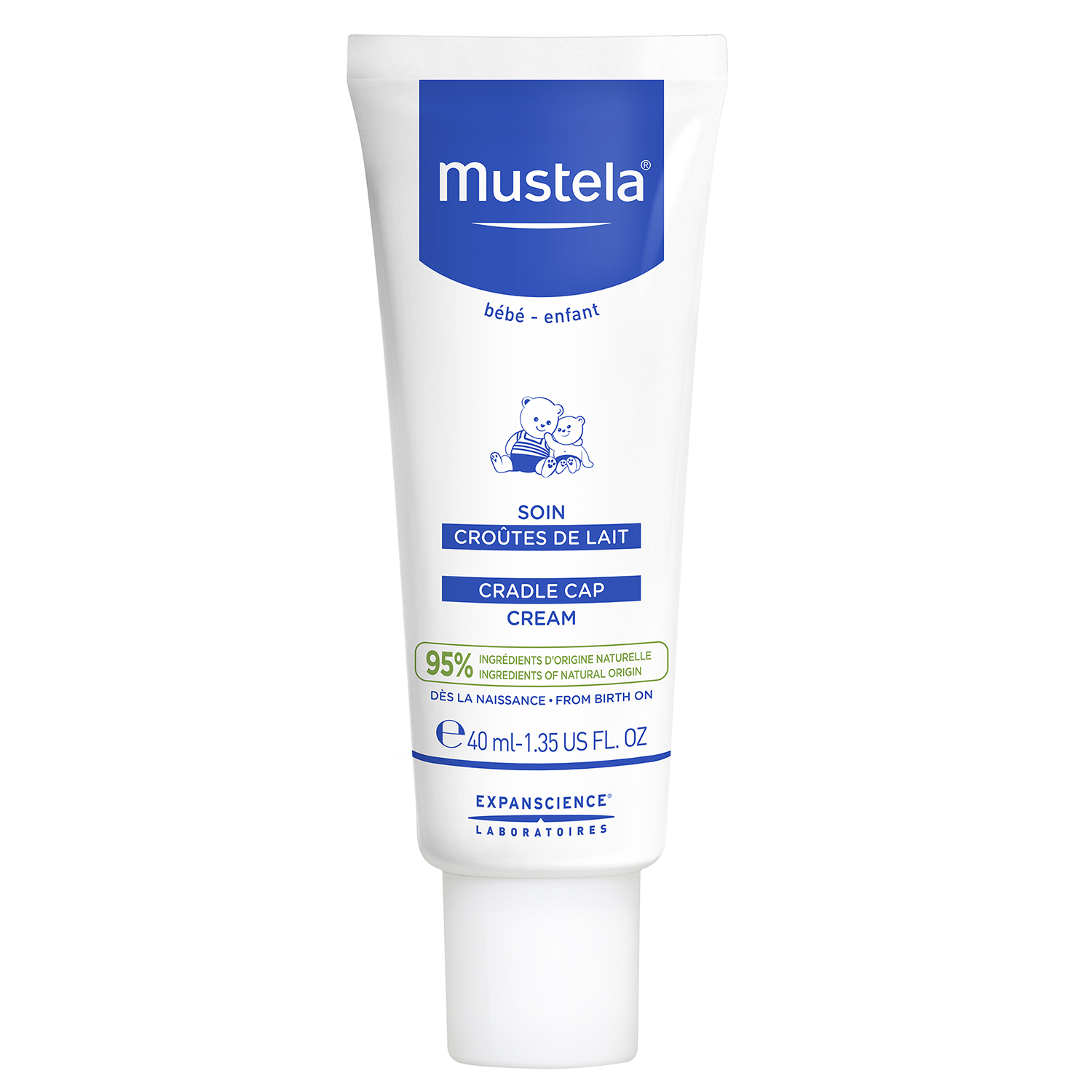 Крем для головы Mustela Bebe от молочных корочек 40мл - фото 1