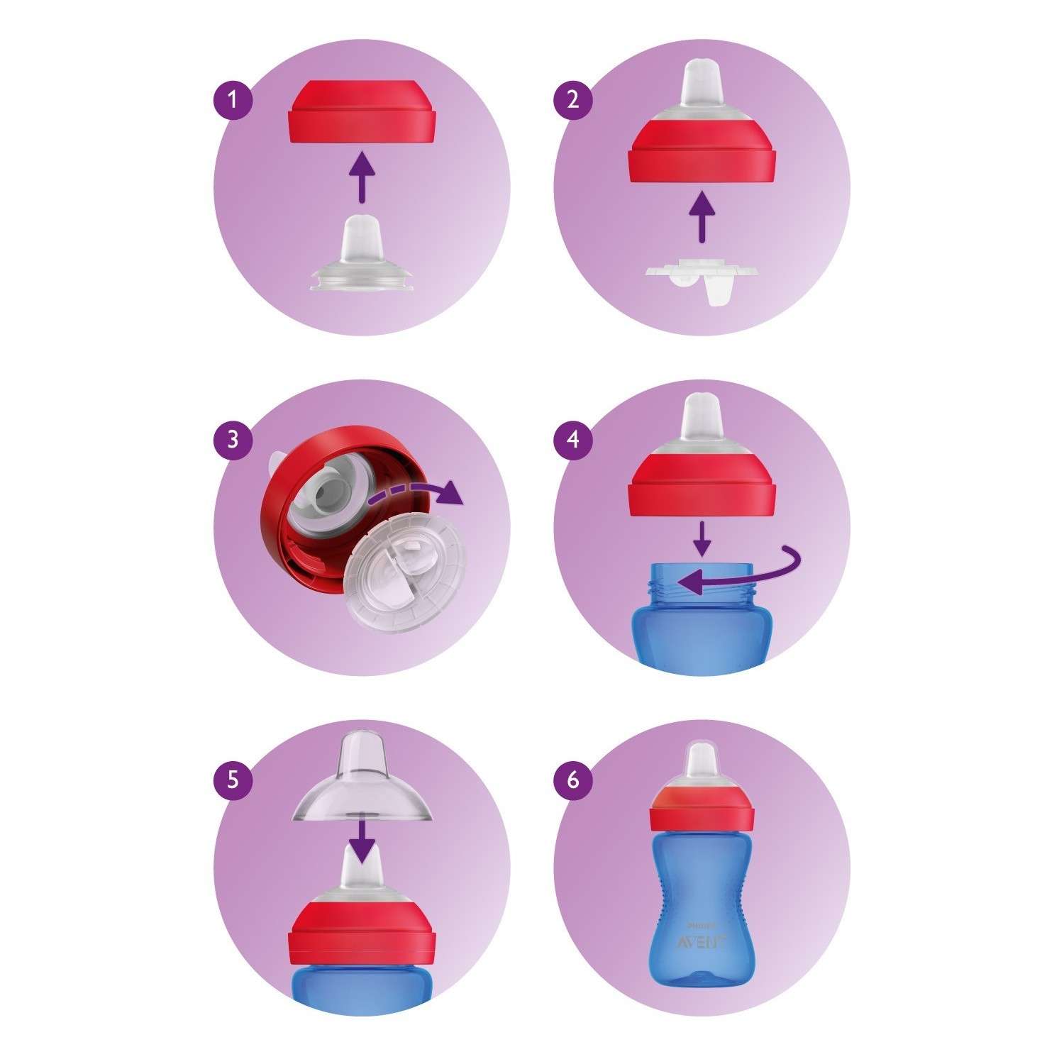 Поильник Philips Avent 300 мл - фото 5