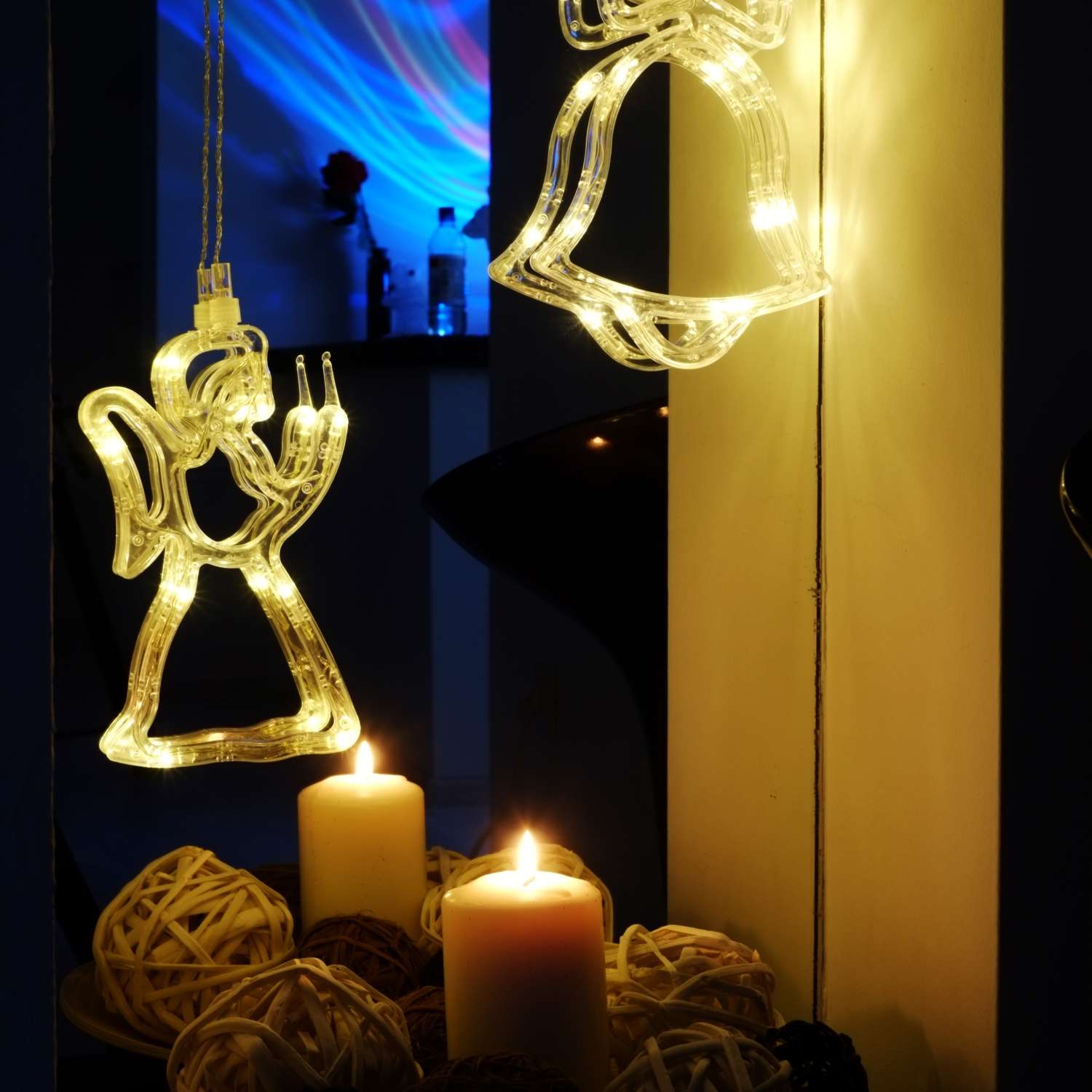 Светодиодная декоративная фигурка-ночник на присоске NEON-NIGHT Ангелок 501-015 - фото 5