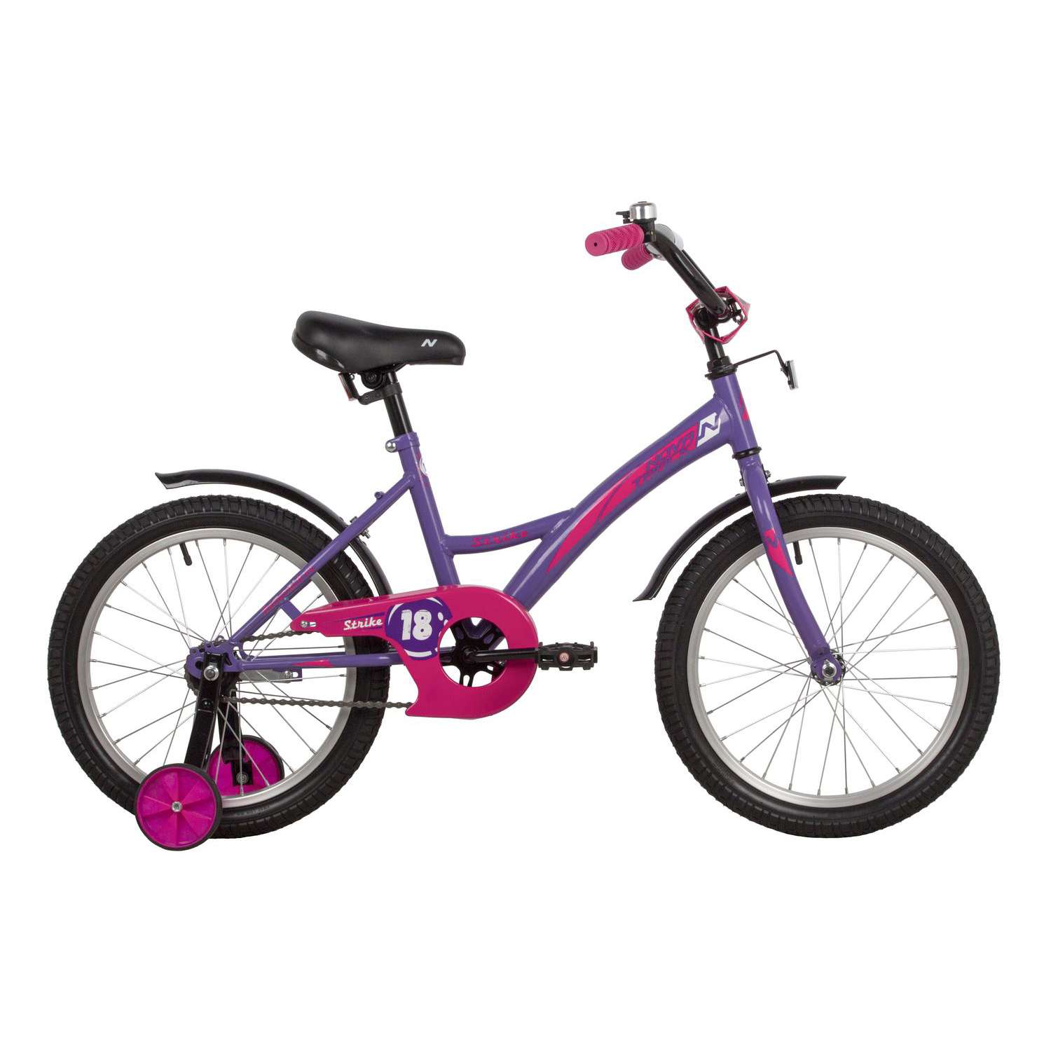 Велосипед 18 фиолетовый. NOVATRACK STRIKE - фото 1