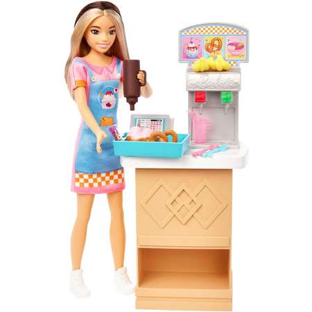 Набор игровой Barbie Моя первая работа закусочная с аксессуарами HKD79