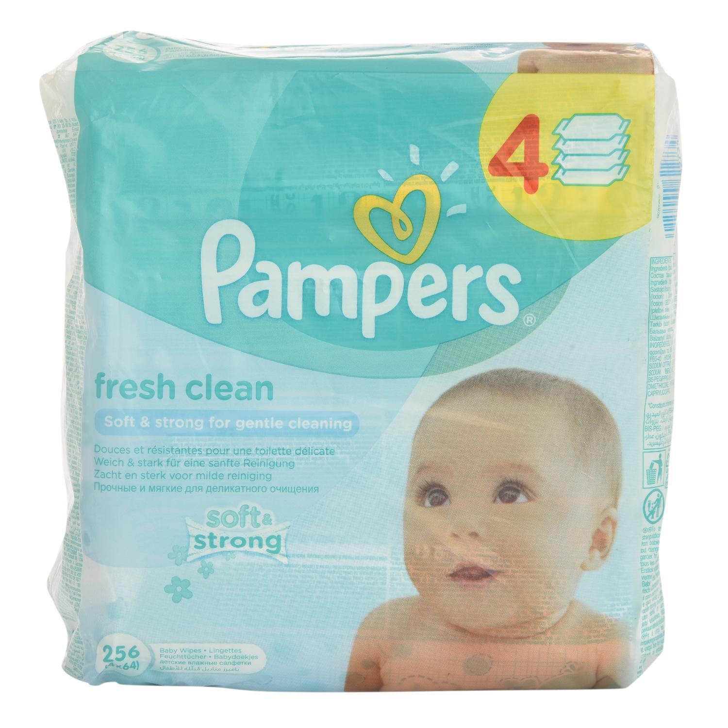 Салфетки Pampers Fresh Clean влажные сменный блок 256 штук - фото 10