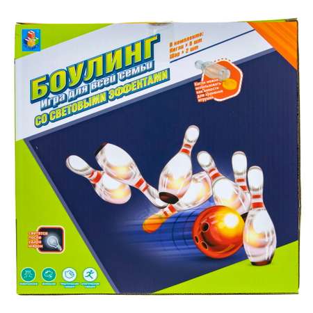 Игровой набор 1TOY Боулинг с подсветкой