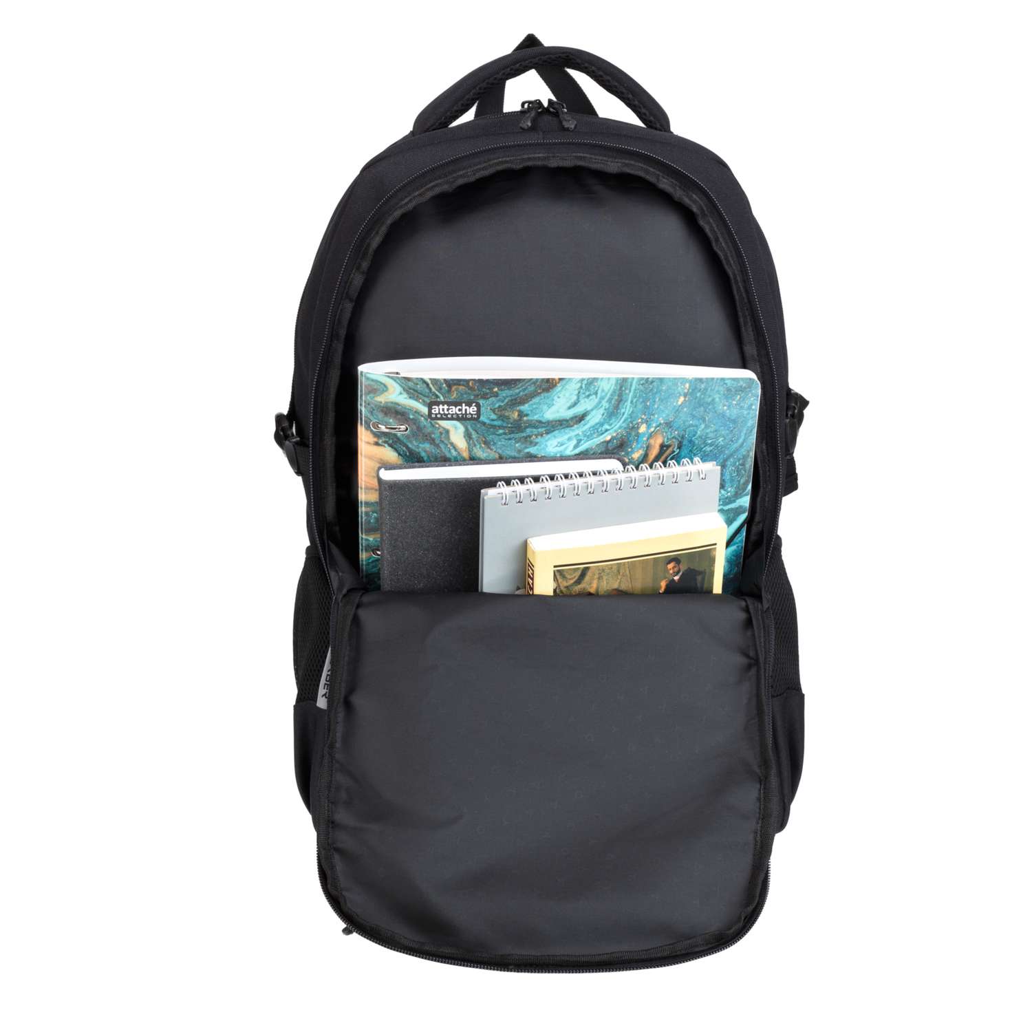 Рюкзак TORBER CLASS X черный с принтом Зебра - фото 5