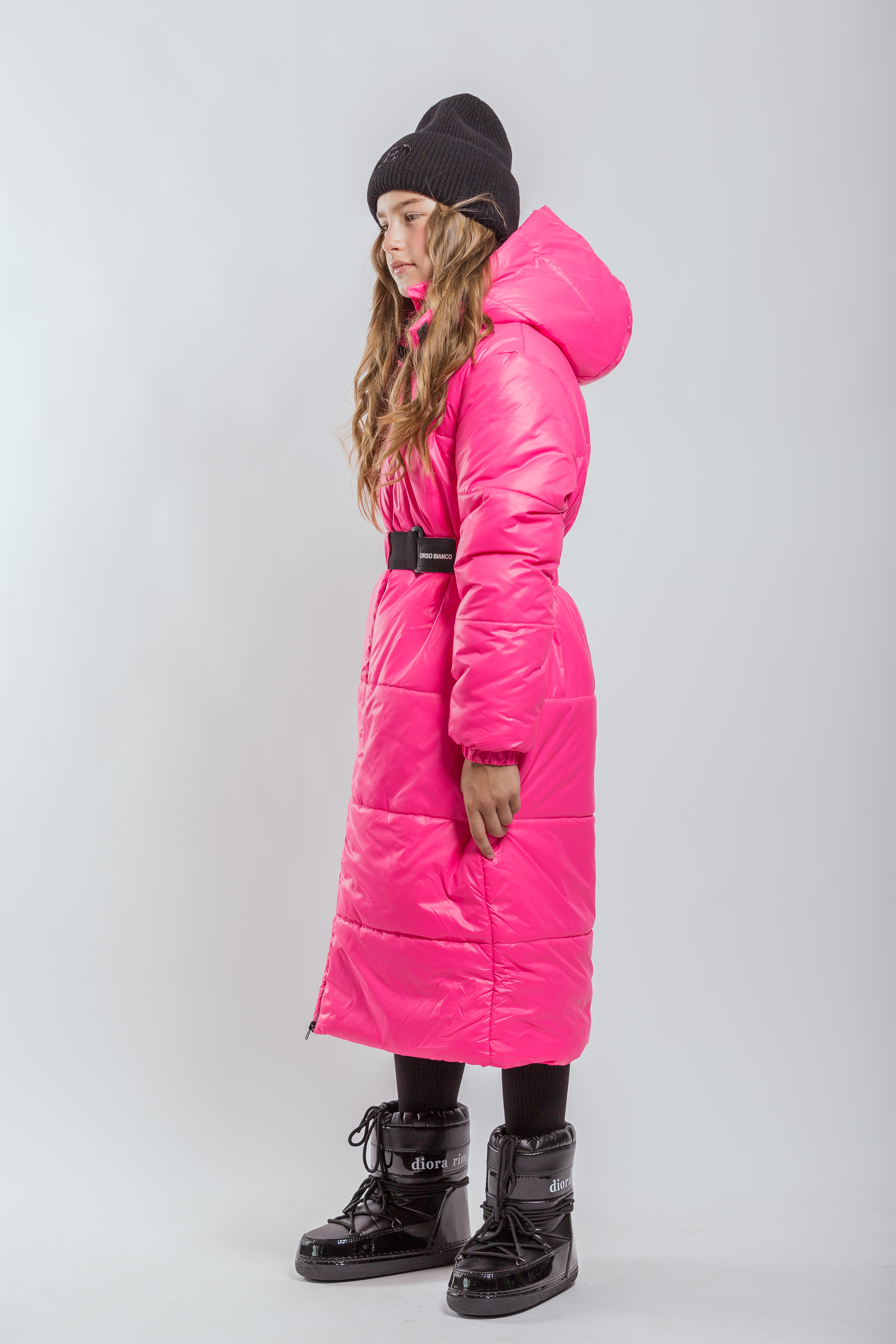 Пальто Orso Bianco OB40992-02_ярк.розовый - фото 2
