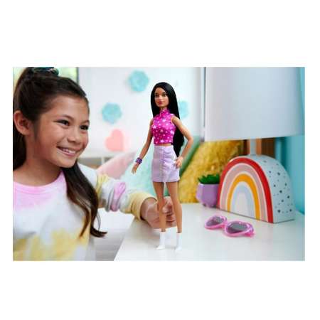 Кукла Barbie Fashionista Doll Розовый и металлик HRH13