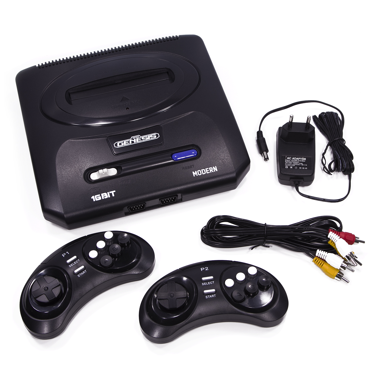 Игровая приставка для детей Retro Genesis SEGA Modern Wireless + 300 игр /+ 2 беспроводных джойстика 2.4ГГц - фото 2