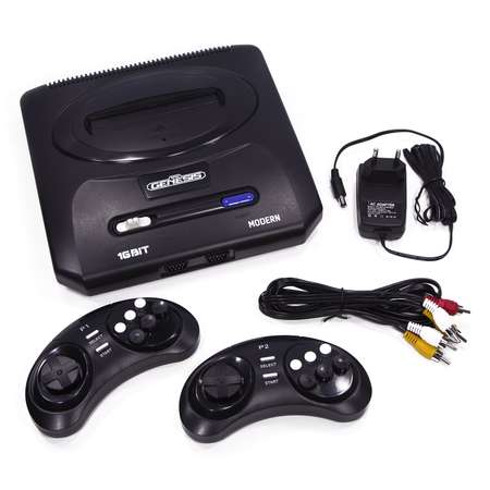 Игровая приставка для детей Retro Genesis SEGA Modern Wireless + 300 игр /+ 2 беспроводных джойстика 2.4ГГц