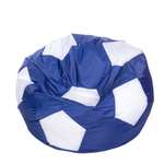 Кресло-мешок Пазитифчик Мяч 80х80см сине-белый