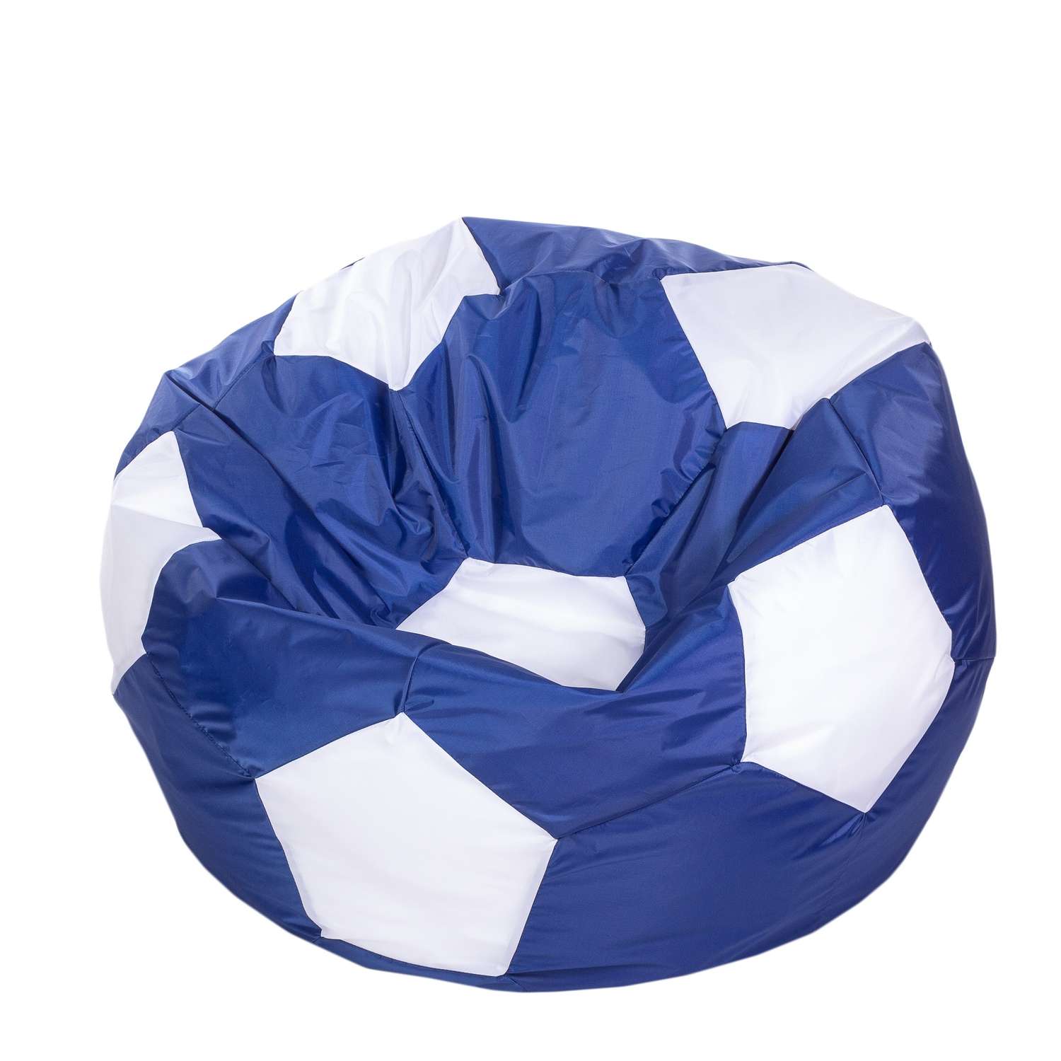 Кресло-мешок Пазитифчик Мяч 80х80см сине-белый - фото 1