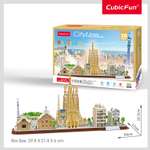 3D Пазл CubicFun Барселона CityLine 186 деталей