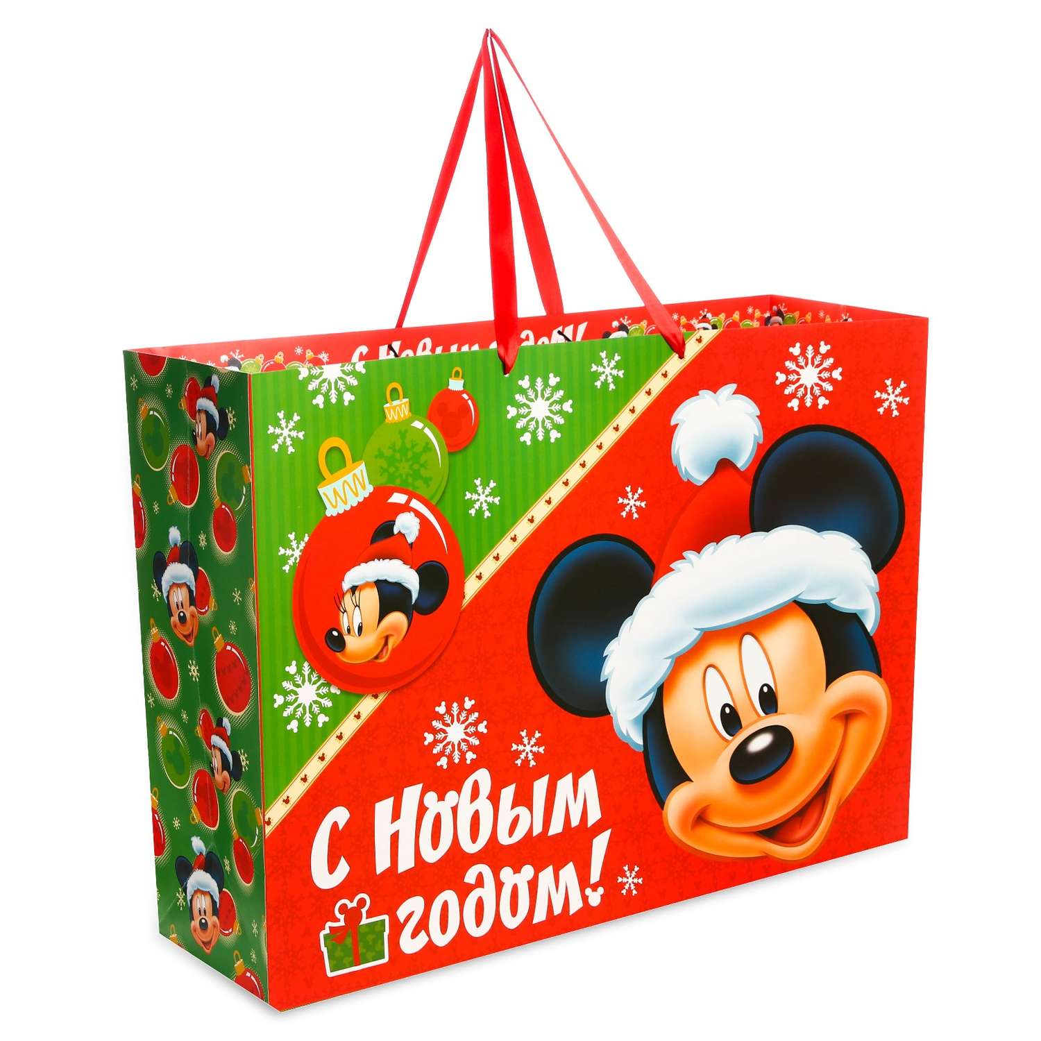 Пакет Disney Подарок от деда Мороза Микки Маус - фото 1