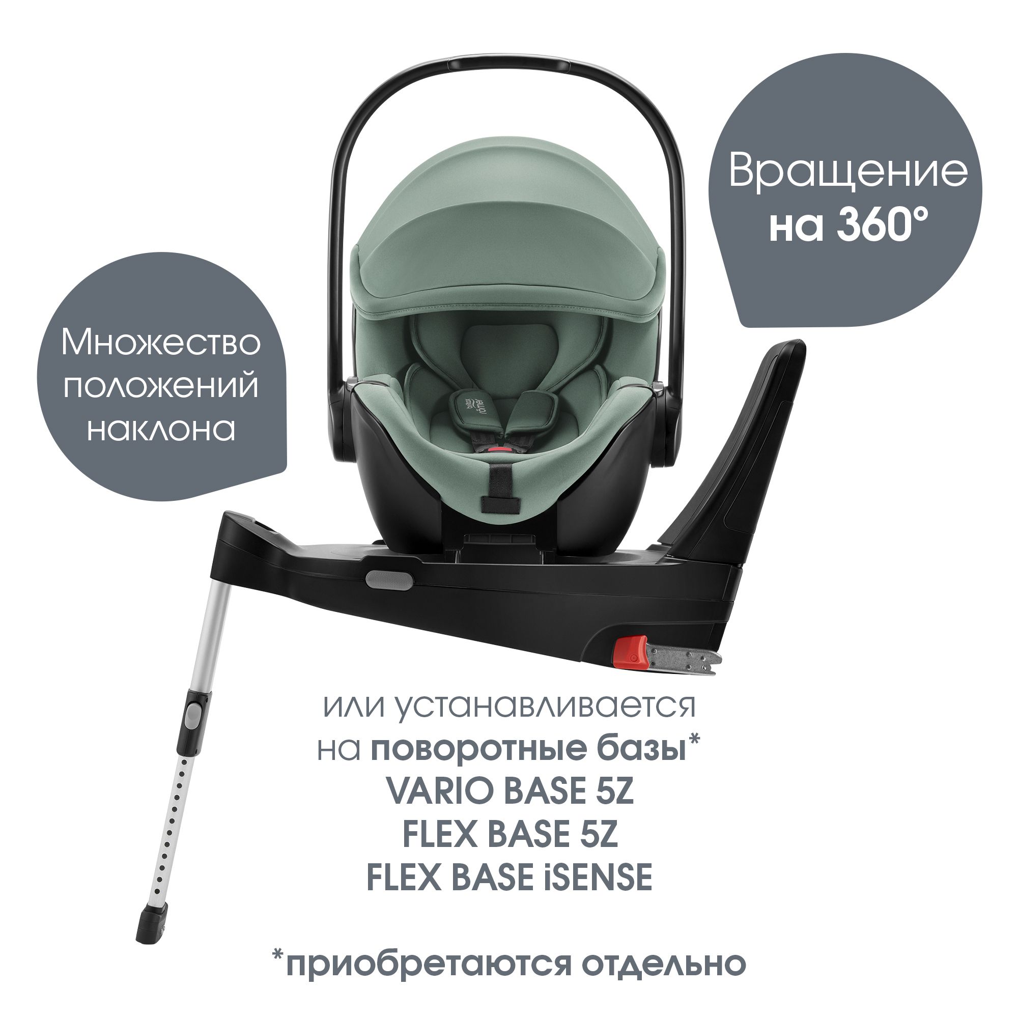 Детское автокресло Britax Roemer Baby-Safe Pro Jade green - фото 8