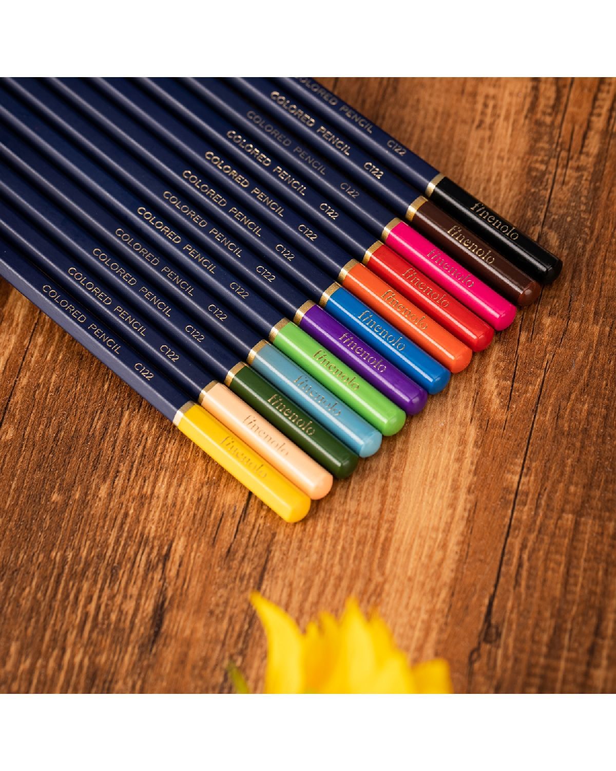 Набор цветных карандашей Finenolo 12 цветов в картонной упаковке - фото 3