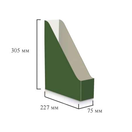 Вертикальный накопитель Attache Selection Сrocus 75мм 2 штуки в упаковке green clover