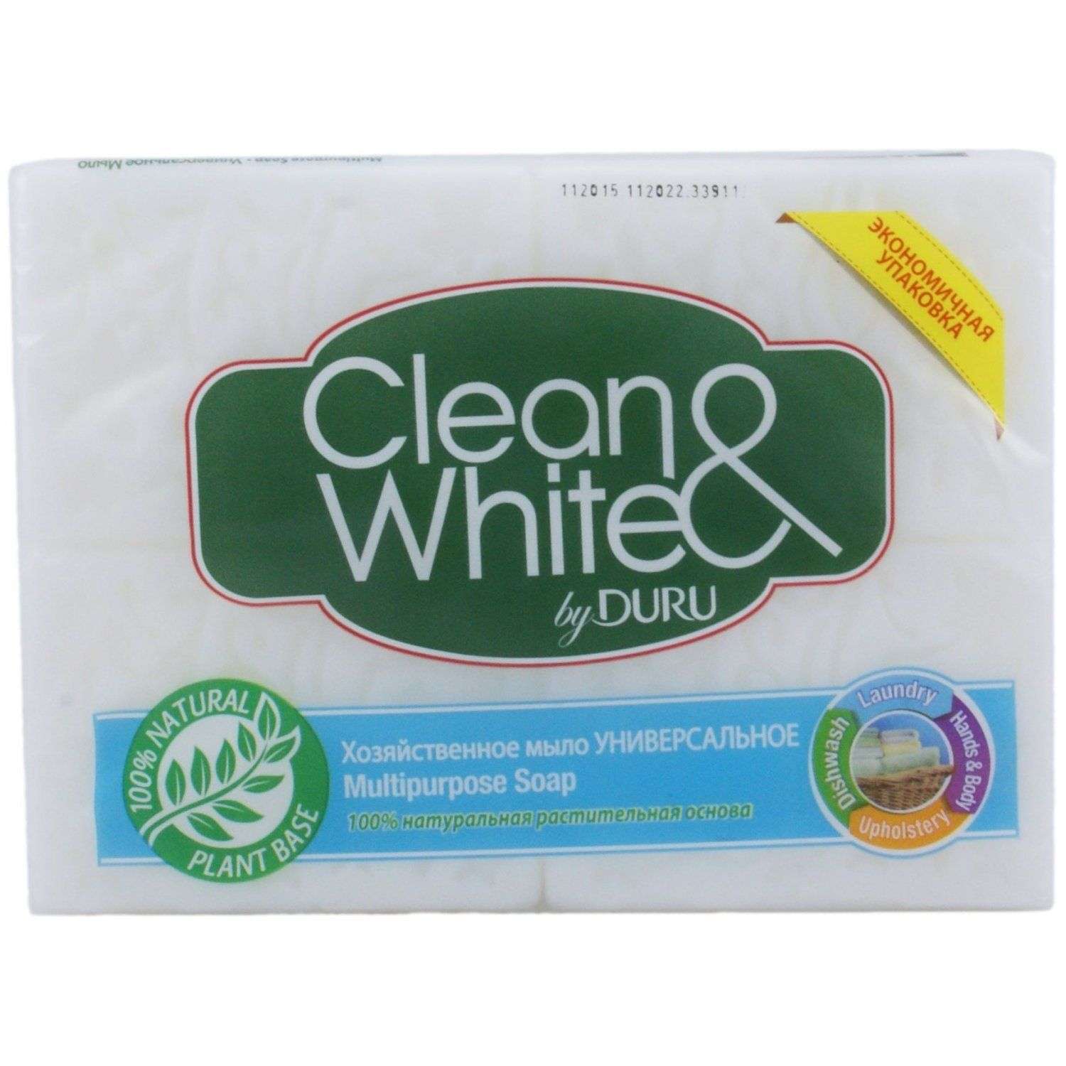 Мыло DURU Clean and White Хозяйственное Универсальное 125г - фото 1