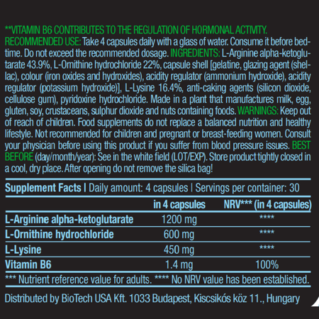 Бустер гормона роста BiotechUSA GH 120 капсул