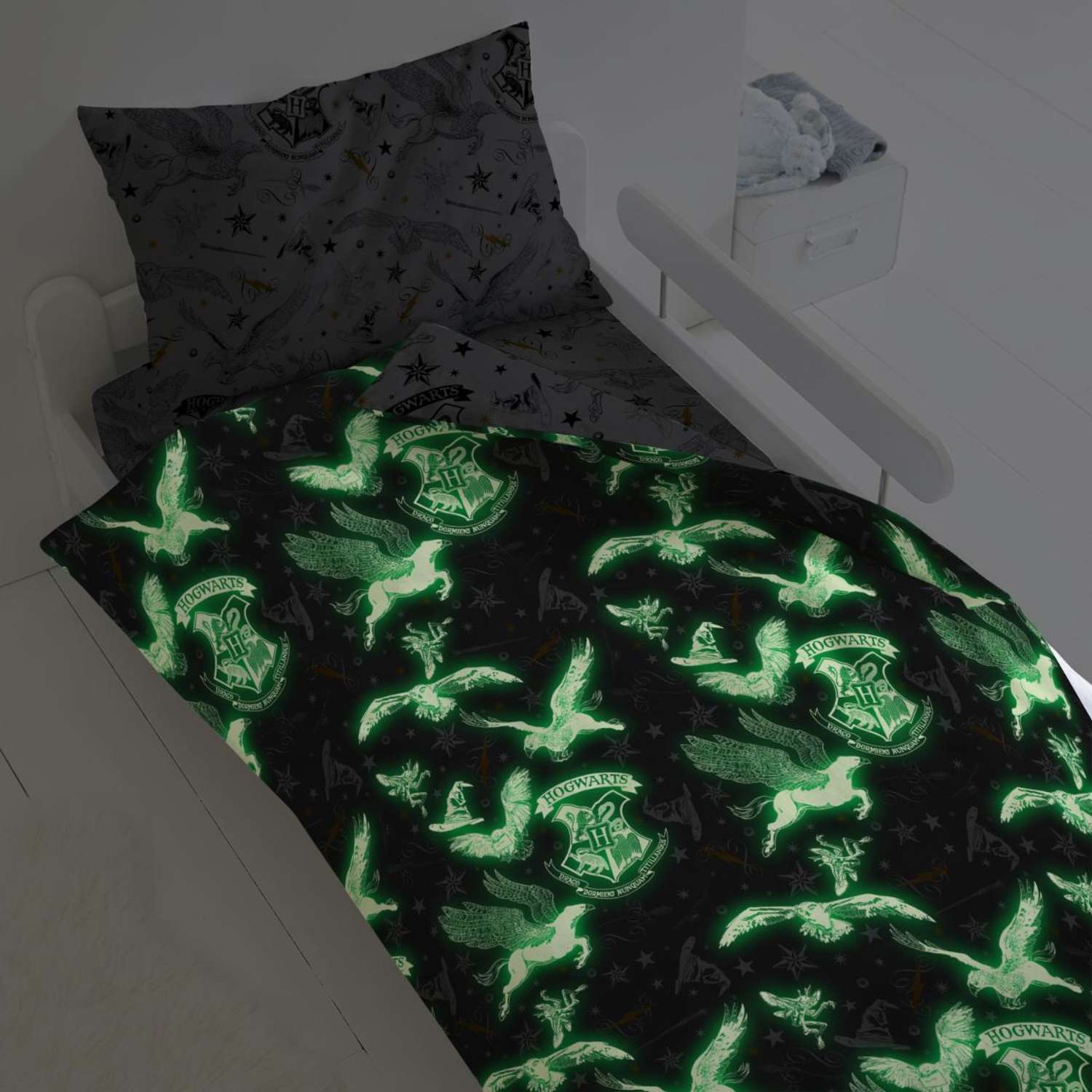 Комплект постельного белья НЕПОСЕДА Гарри Поттер Neon Хогвартс 3предмета 709971 - фото 5