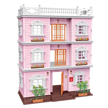 Кукольный дом Junfa Трехэтажный Сборный