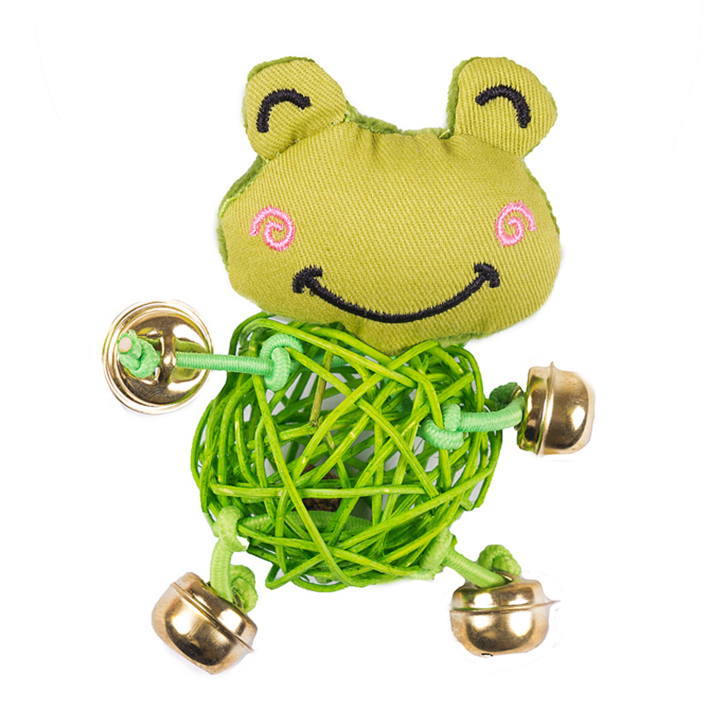 Игрушка для кошек Не один дома Frog с колокольчиком 860019-05GR1ro купить  по цене 199 ₽ с доставкой в Москве и России, отзывы, фото