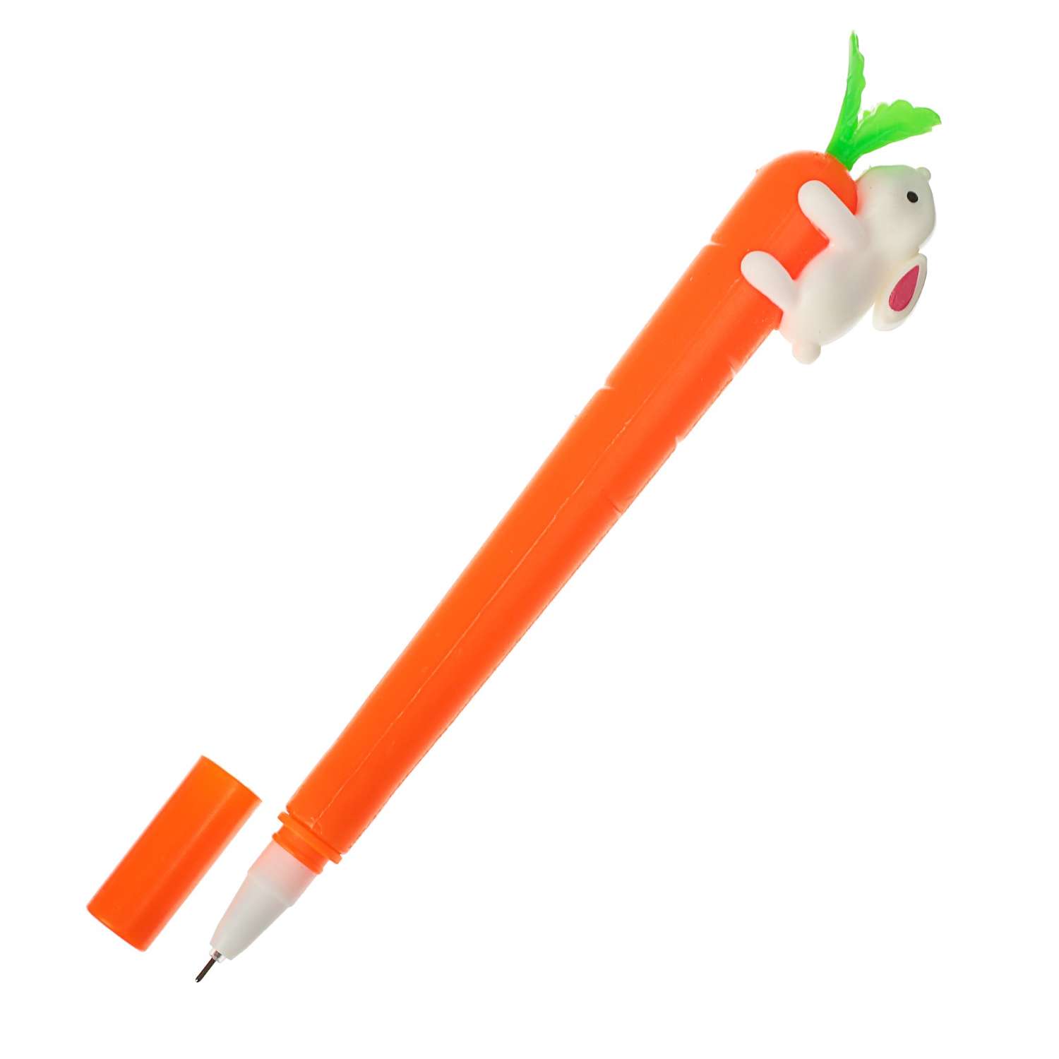 Ручка Calligrata гелевая «Морковь с зайкой» - фото 1