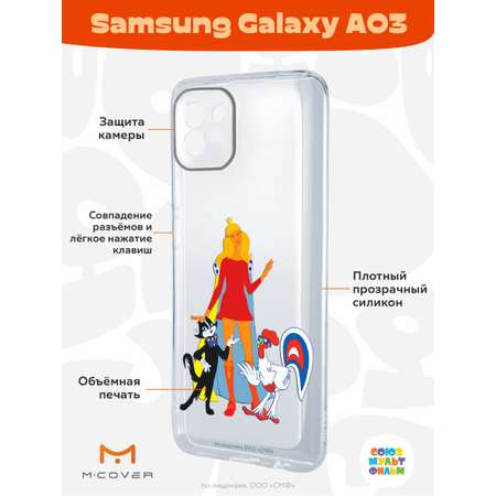 Силиконовый чехол Mcover для смартфона Samsung Galaxy A03 Союзмультфильм Сбежала из дворца