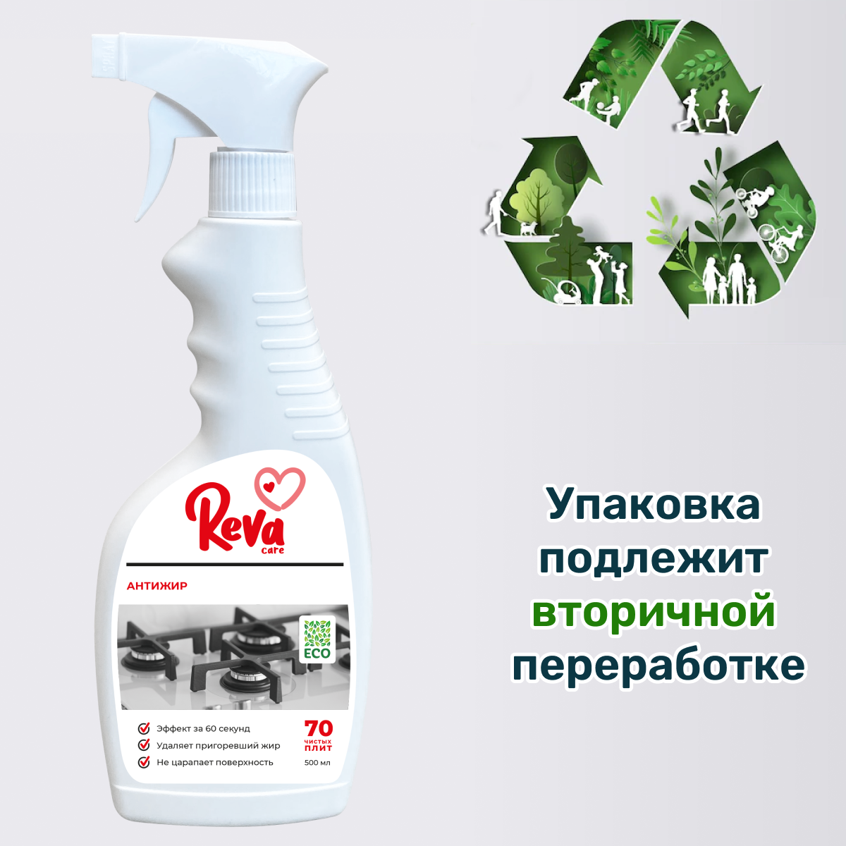 Чистящее средство Reva Care для кухни Антижир 500 мл - фото 5