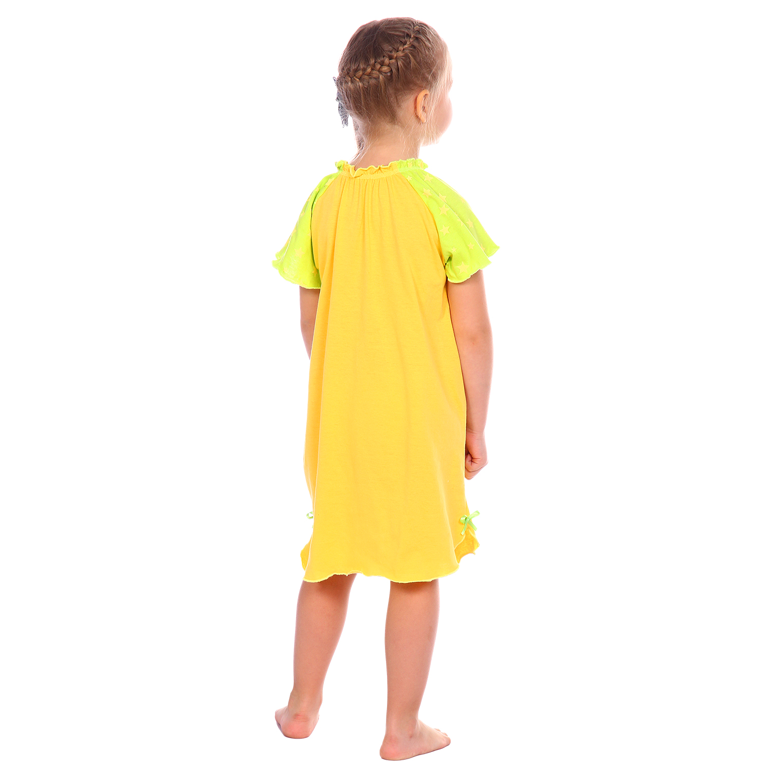 Сорочка ночная Детская Одежда S0504/желтый_салат - фото 3