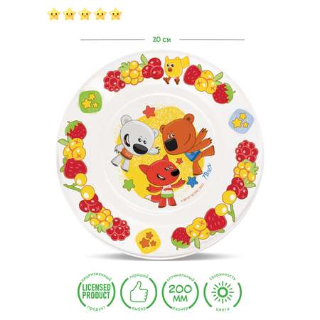 Набор посуды детский стекло PrioritY тарелка кружка салатник Мимимишки