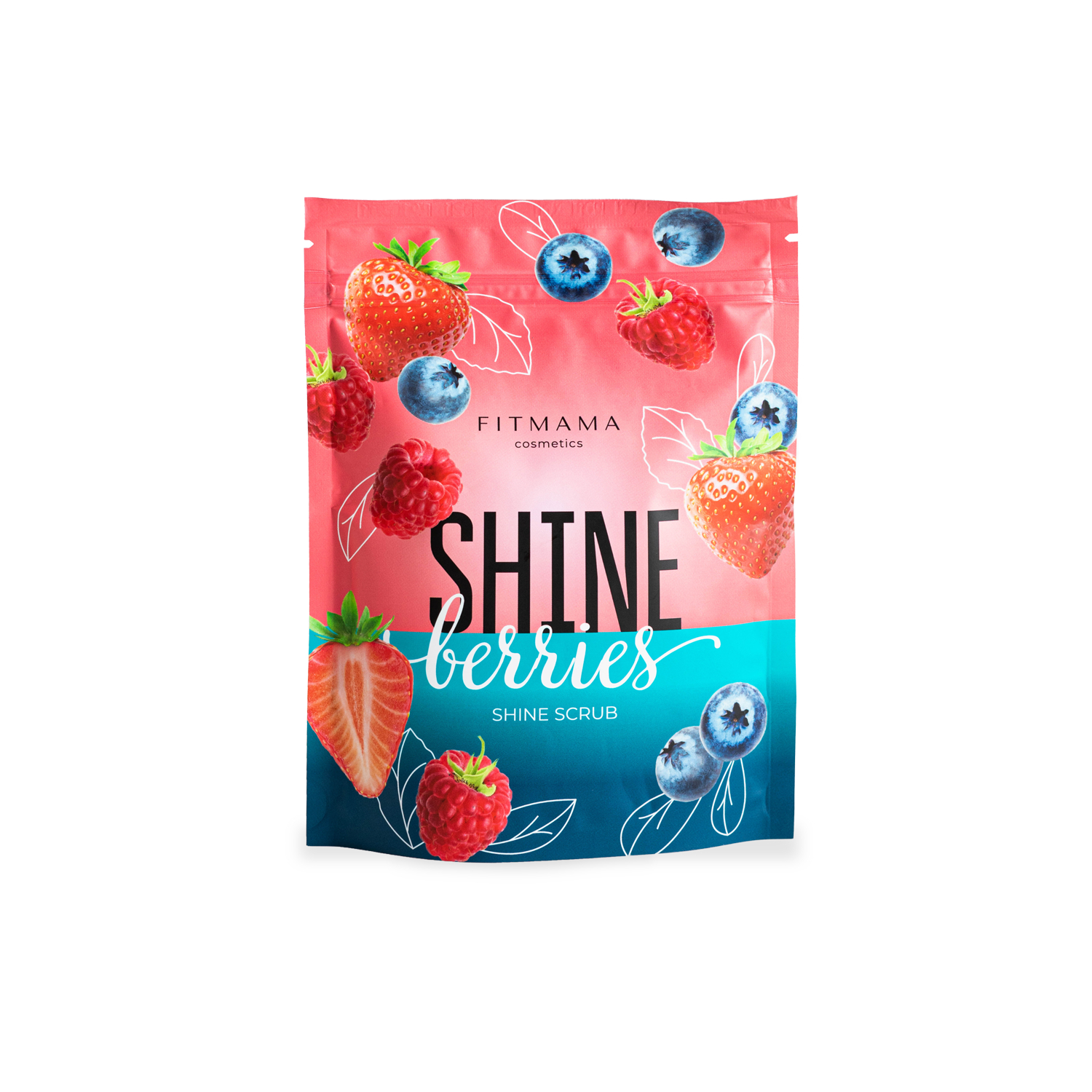 Средство антицеллюлитное FITMAMA COSMETICS Ягодный антицеллюлитный скраб SHINE BERRIES - фото 1