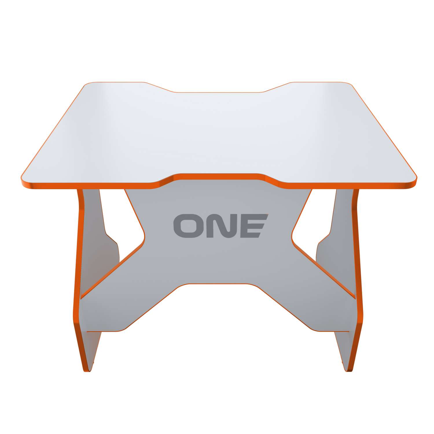Стол VMMGAME Игровой компьютерный One White 100 orange - фото 2