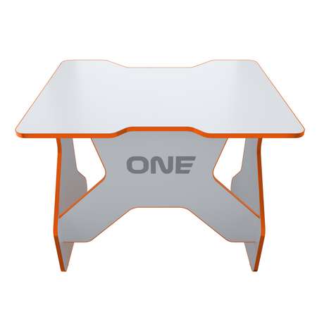 Стол VMMGAME Игровой компьютерный One White 100 orange