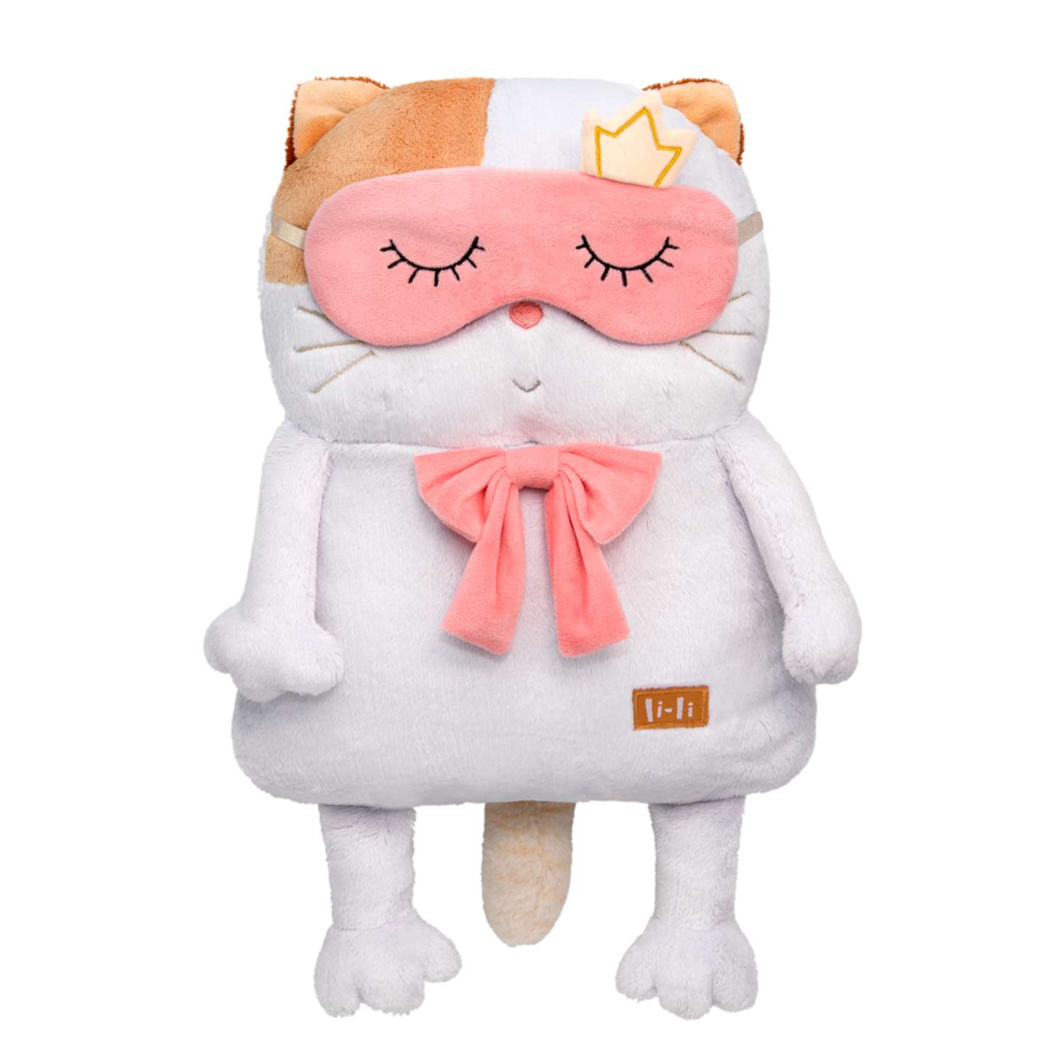 Мягкая игрушка BUDI BASA Кошечка Ли-Ли-подушка в маске для сна 32 см LKp32-124 - фото 2
