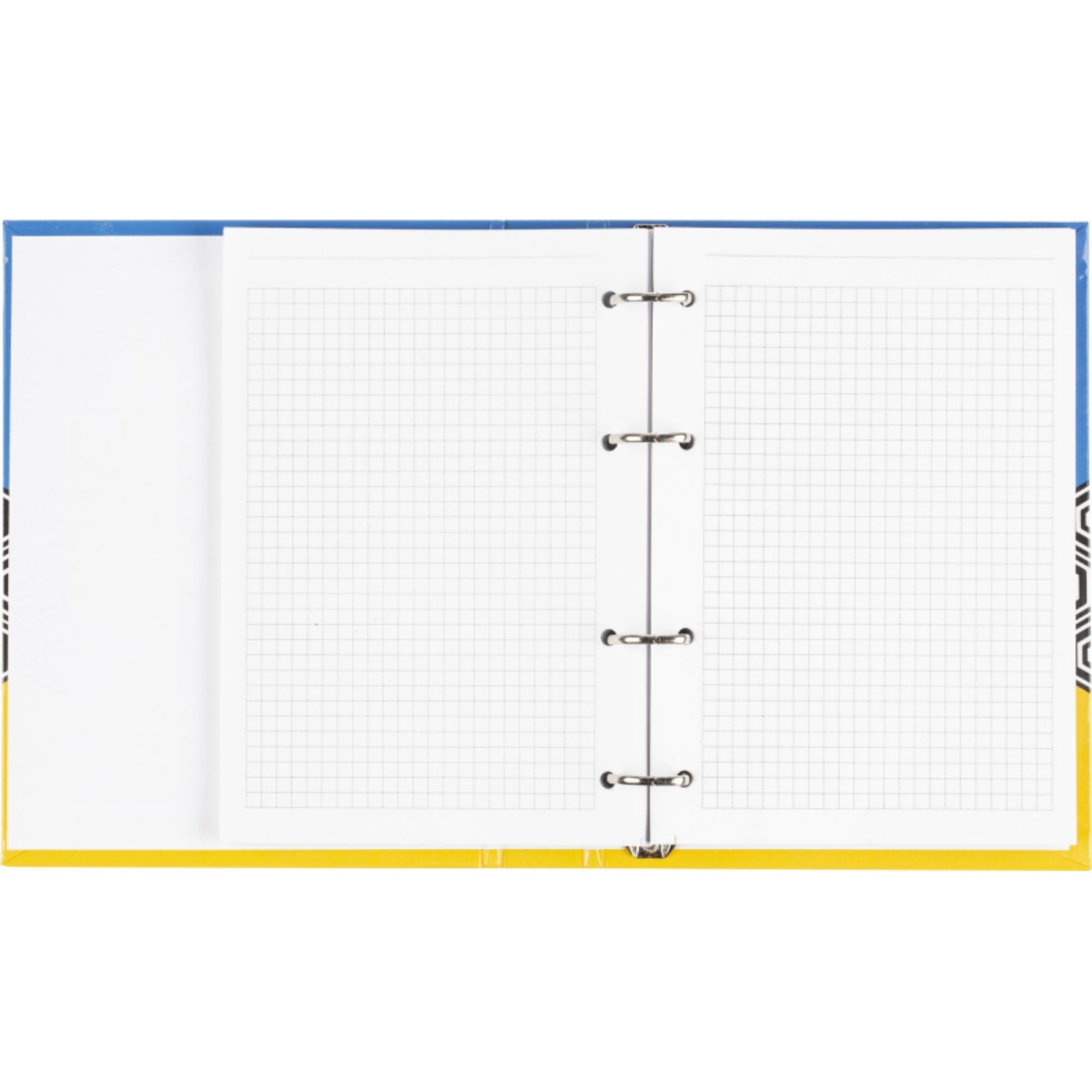 Бизнес-тетрадь Attache А5 120 листов на кольцах клетка твердая глянцевая ламинированная обложка голубой 2 штуки - фото 2