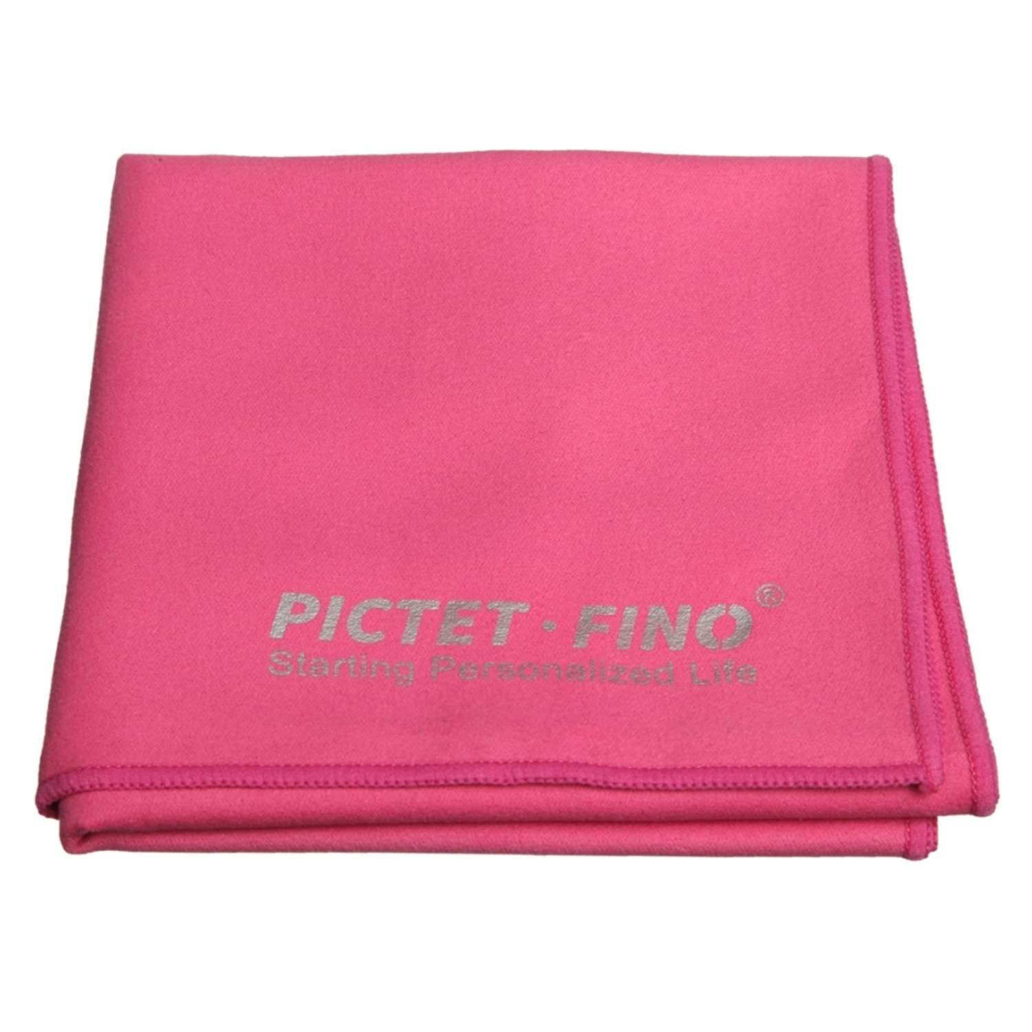 Полотенце спортивное PICTET FINO из микрофибры розовое в мешочке - фото 4