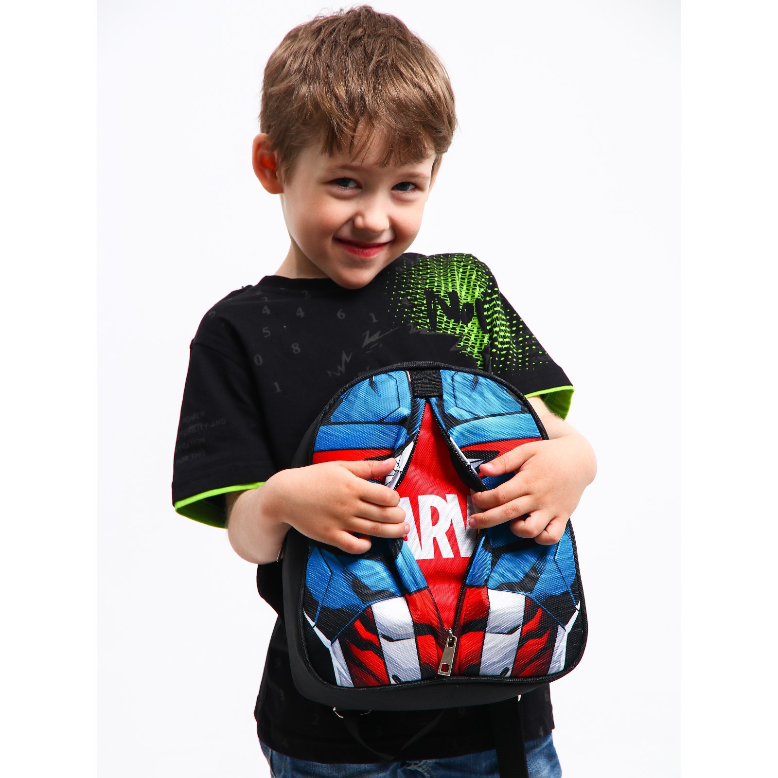 Рюкзак детский Marvel на молнии 23 см х 10 см х 27 см «Капитан Америка» - фото 3