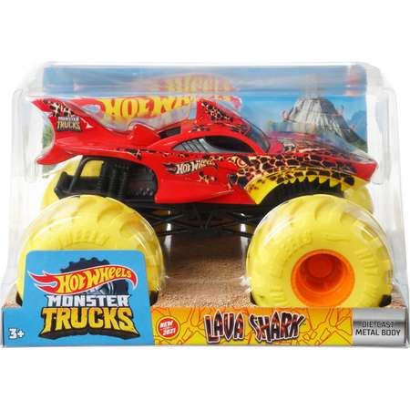 Машинка Hot Wheels Monster Trucks большой Лава Шарк GTJ38