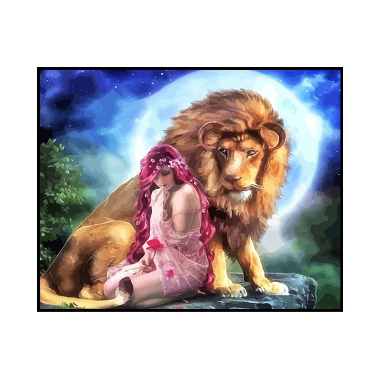 Картинки девушки и льва (38 фото)