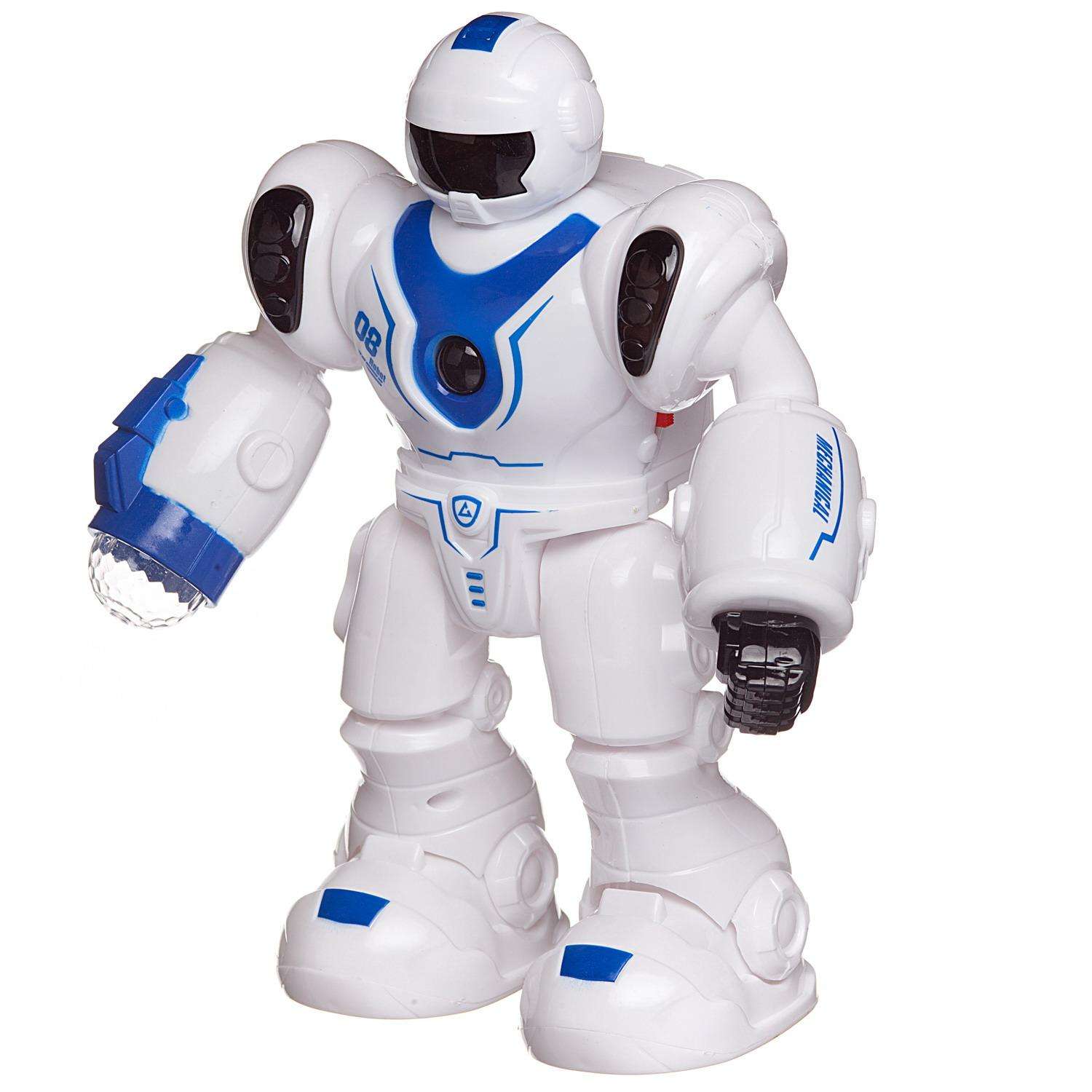Робот Junfa Бласт Космический воин электромеханический свет звук белый с синим - фото 5