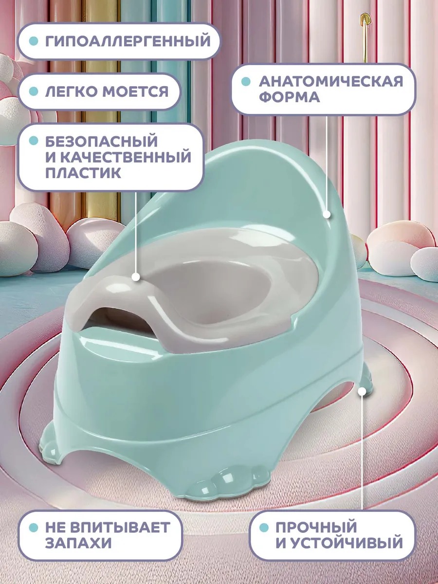 Горшок детский Компания Друзей анатомический с крышкой размер M - фото 2