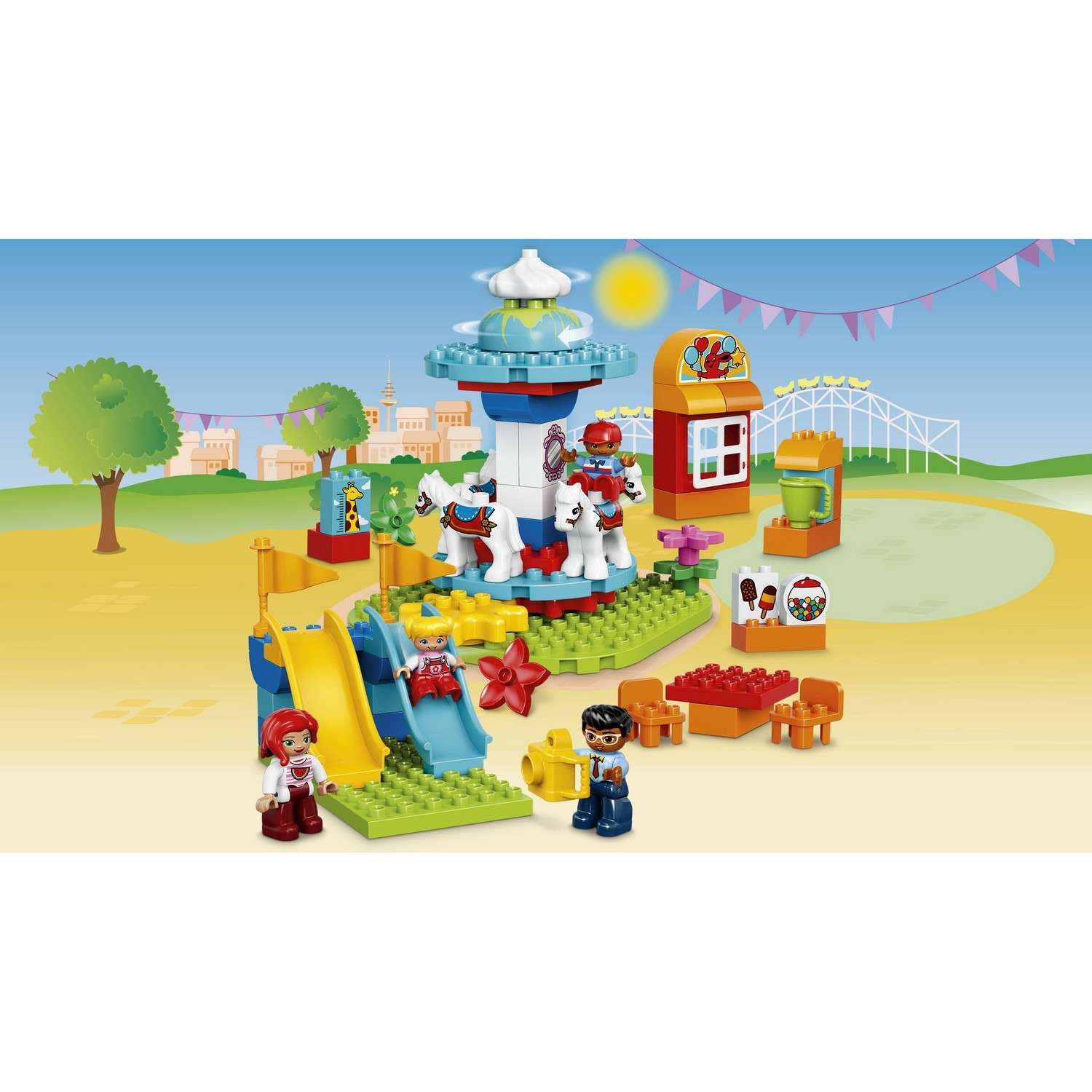 Конструктор LEGO DUPLO Town Семейный парк аттракционов (10841) - фото 4