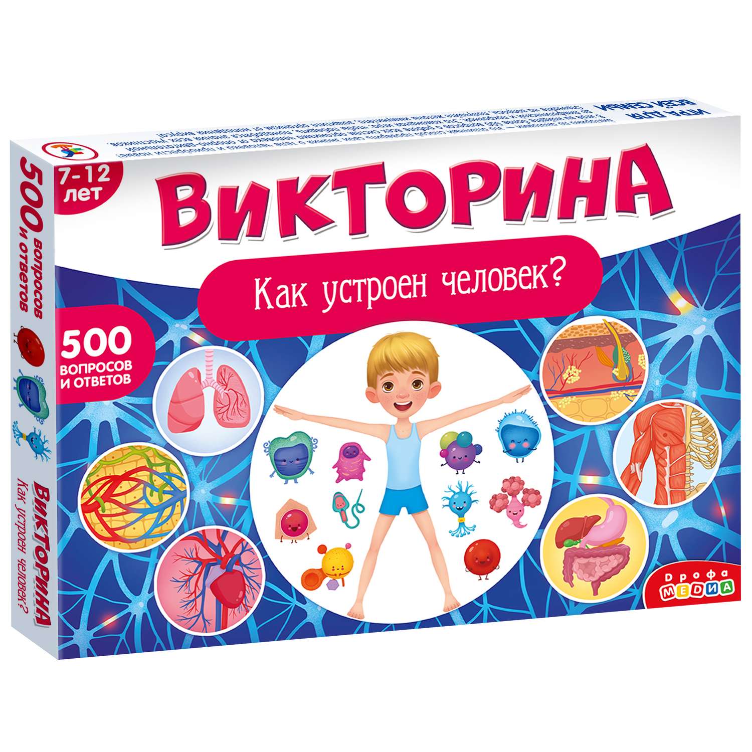 Игра настольная Дрофа-Медиа Викторина. Как устроен человек? 4193 купить по  цене 793 ₽ в интернет-магазине Детский мир