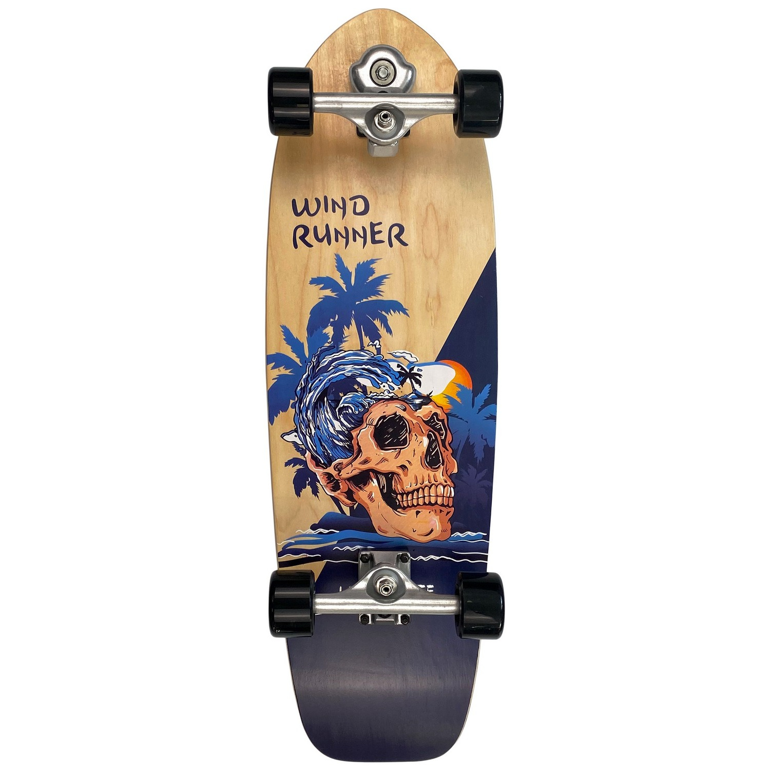 Скейтборд Street Hit деревянный SurfSkate skull - фото 7