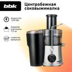 Соковыжималка электрическая BBK JC100-H07 металлик/черный центрифужная мощность 1200 Вт импульсный режим