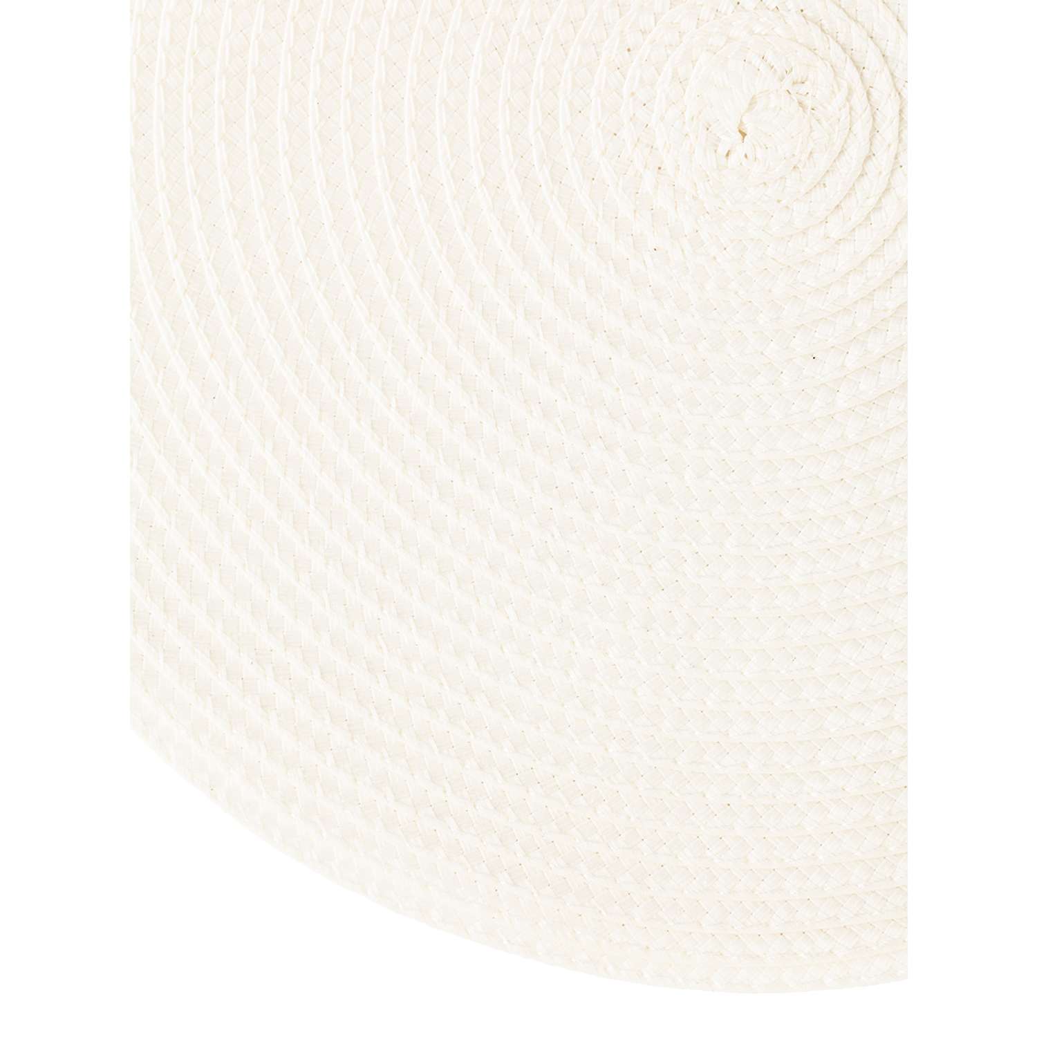 Салфетки сервировочные DeNASTIA 3 шт. плетеные D32 см белый E000430 - фото 5