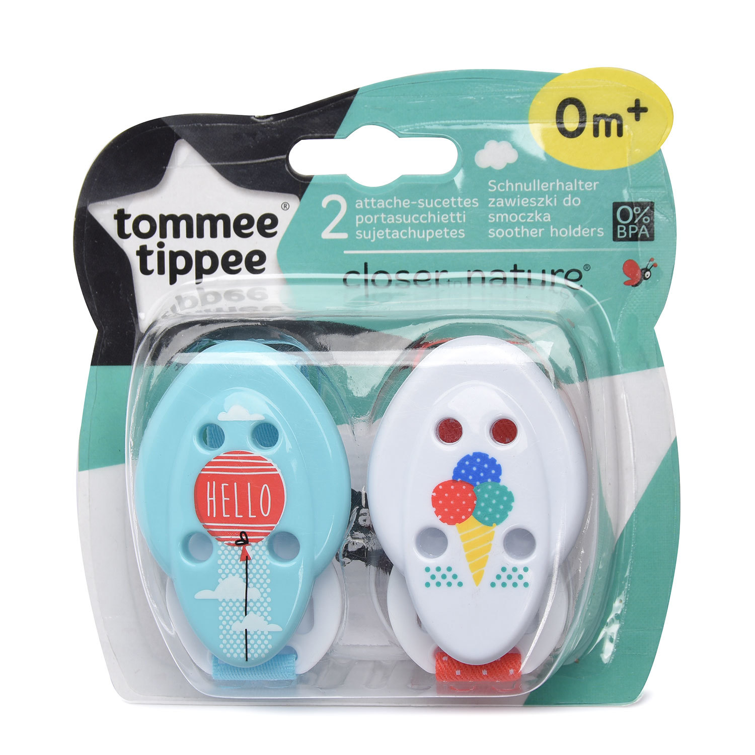 Держатели для пустышек Tommee tippee Мороженое 2 шт - фото 2