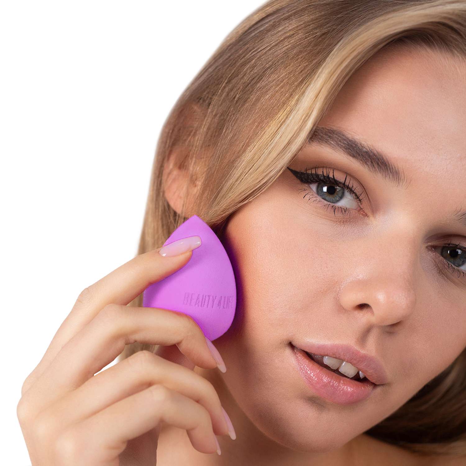 Спонжи для макияжа Beauty4Life фиолетовые 2 шт - фото 4