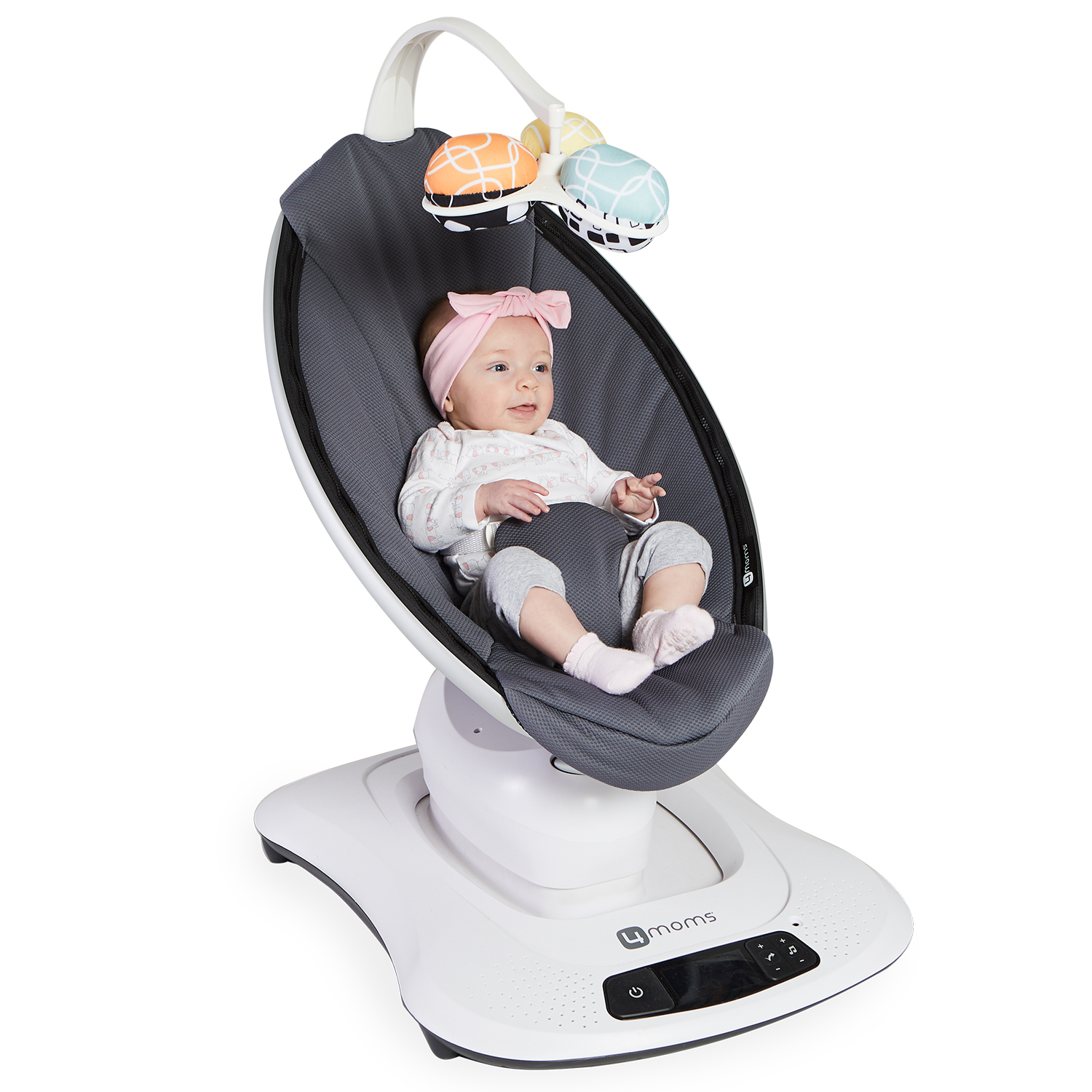 Кресло-качалка 4Moms MamaRoo 4.0 Графитовый меланж - фото 4